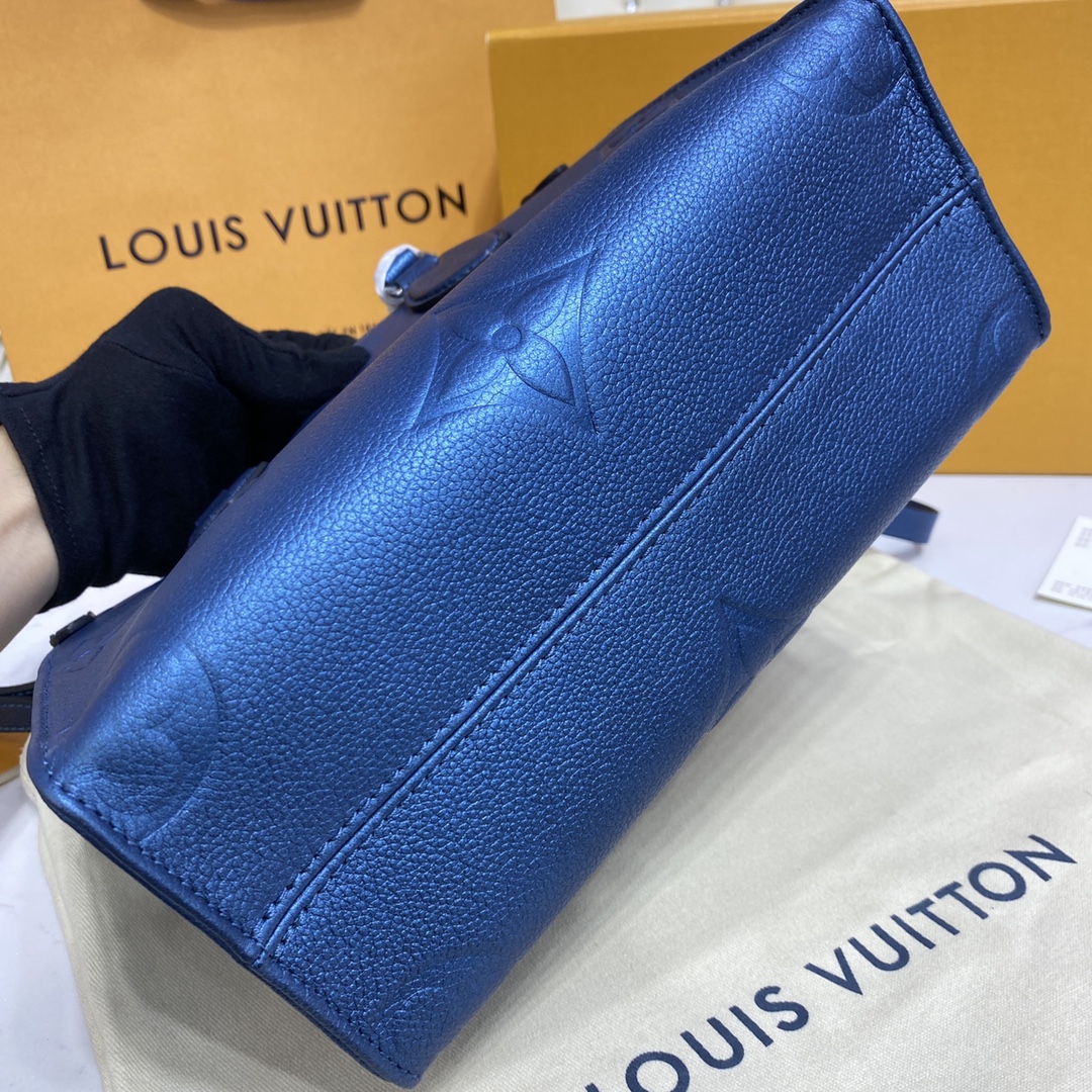 Louis Vuitton ONTHEGO PM Monogram Handbag M58956 Navy Nacre